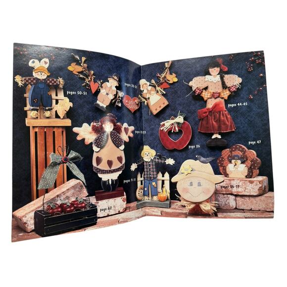 Vintage Crafty Collections Nothing But Fall Combined Artist Book 1997 Wood Paint - Picture 5 of 7